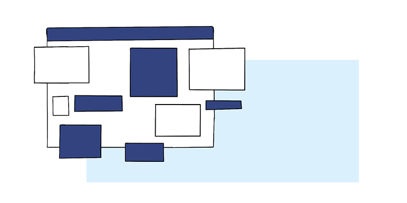 Illustration of a browser window